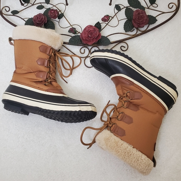 JBU by Jambu Womens Rainey Rain Boots Wellies Cold Weather Tan Size 11 - Picture 3 of 6